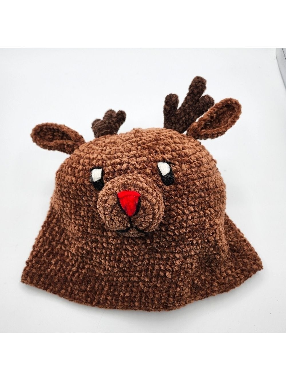 Day Lee Designs Brown Reindeer Knit Hat, So Cute Adult Hat